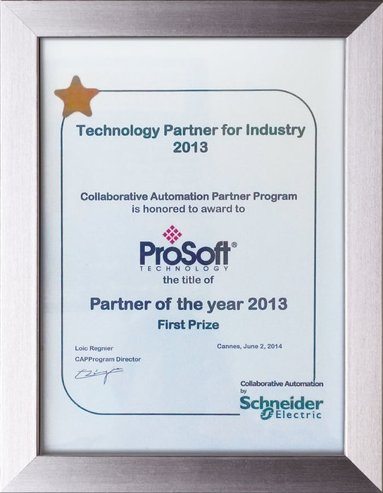 ProSoft Technology vinder ”Partner of the Year” prisen hos Schneider Electric – af Lauren Robeson